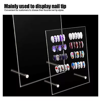 Nail Art Display Board Acrylic Gel Polish Color Design Showing Stand Holder HR6 • $15.65