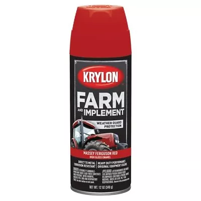 Krylon 1939 For Massey Ferguson Red Tractor Farm Spray Paint Aerosol 12oz. • $11.05