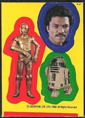 1980 Topps Star Wars Empire Strikes Back Stickers #32 C-3P0/Lando/R2-D2 • $4.99