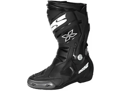 IXS Motorcycle Boots Estoril Black Racing Boots From Micro Fiber Material • $392.03