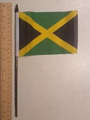 Jamaica Hand Flag 6x4  15x10cm Caribbean Reggae Ska Bob Marley Jamaican Sport • £2.99