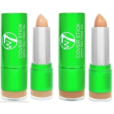W7 Tea Tree Concealer Stick Creamy Skin Soothing Formula For Blemishes &Redness • £3.95