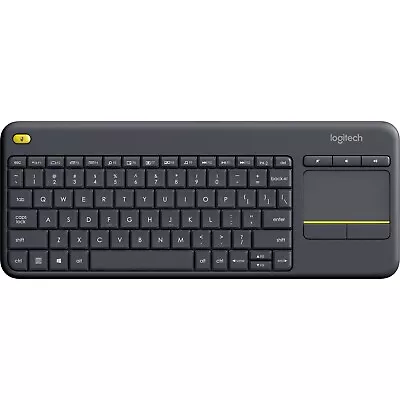 Logitech K400 Plus USB Wireless Keyboard With Touchpad Android TV Box HTPC Black • $95