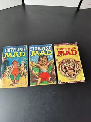 3 Vintage 60s-70s Mad Magazine Paperback Books • $9.99