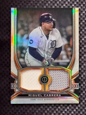 Miguel Cabrera 2023 Topps Tribute DUAL GAME-USED PATCH RELIC #/199 #DR-MC • $29.99