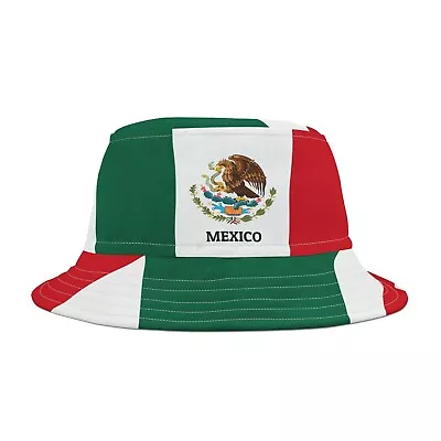 MEXICO Flag Bucket Fisherman Soccer Futbol Hat • $23.75