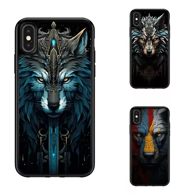 Wolf Fierce Tribal Symbols For Samsung Galaxy S20 S21 S22 S23 S24 Cases • $7.99