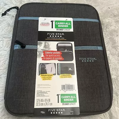 Zipper Binder 1 Inch 3 Ring Binder Carry-All With Internal Pockets NEW • $26.99