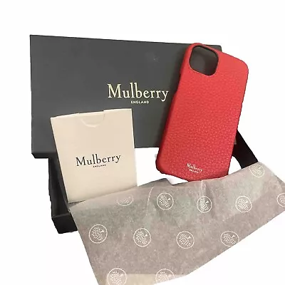 Mulberry IPhone 12  Case Heavy Grain Mulberry Red • £50