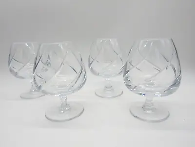 Set Of 4 Mikasa Olympus Crystal Brandy Glasses 5 7/8 Inches • $129.99