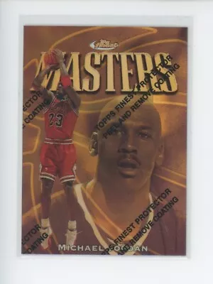 Michael Jordan 1997-98 Topps Finest #154 Masters Rare Gold Refractor /289 W/peel • $3999.99