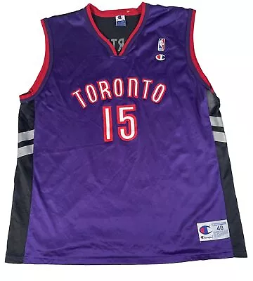 Toronto Raptors Jersey Mens Size XL Champion Vince Carter Vintage • $28.50