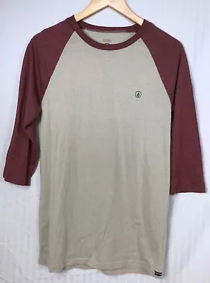 Volcom Modern Fit Shirt ~SOFT~ 3/4 Sleeve Raglan Small Womens 34  • $7.50