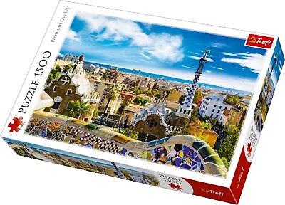 £9.89 • Buy Trefl 1500 Piece Adult Large Park Guell Barcelona Spain Floor Jigsaw Puzzle NEW