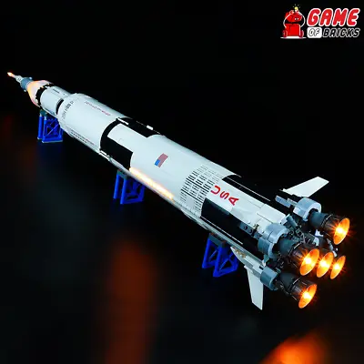 LED Light Kit For NASA Apollo Saturn V - Compatible With LEGO® 21309 (Classic) • $45.51