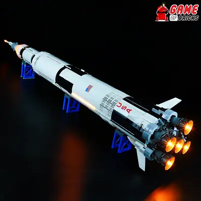 LED Light Kit For NASA Apollo Saturn V - Compatible With LEGO® 21309 (Remote) • $72.48