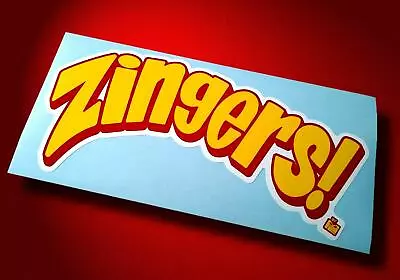 MPC ZINGERS! • Vintage Style ZINGERS Sticker • Yellow & Red • $4.50