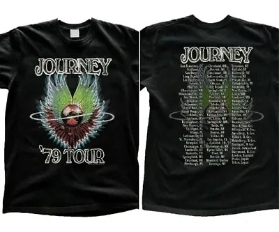 Journey Concert 1979 Tour Vintage T-Shirt Men's Unisex Black Shirt • $23.99