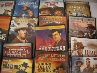 Western Movie DVD: PICK Your Classic Movie!! From B&W To Color • $4.99