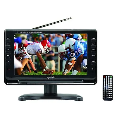 Supersonic 9  Portable Widescreen LCD TV With Built In Digital TV Tuner In Black • $96.90
