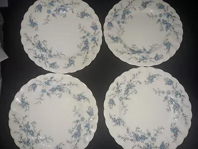 Set Of 4 MYOTT Staffordshire Ware Forget Me Not Bread & Butter 6 1/4  Plates • $21.99