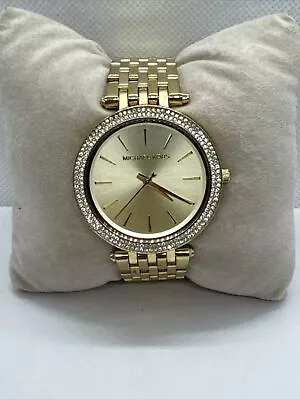 Michael Kors Darci MK3191 Women's Gold Stainless Steel Analog Dial Watch JNA280 • $59.99