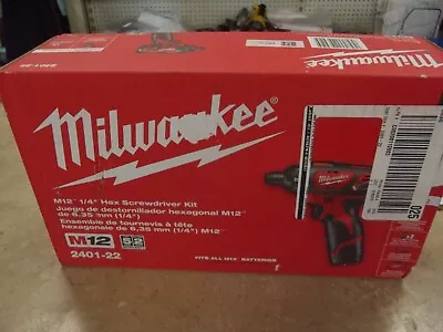 Milwaukee 2401-22 12V Li-Ion 1/4  Cordless Drill/Driver • $69.99