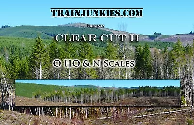 TrainJunkies Clear Cut II Model Railroad Backdrop • $84.95