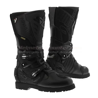 Sidi Adventure 2 Gore-tex Motorcycle Boots- Black Fast Shipping • $354.99
