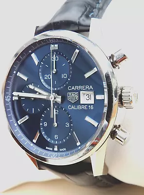 Men's Authentic * TAG * CARRERA  AUTOMATIC  Watch; Cleaned & Tested [*]; BOX Etc • £1950