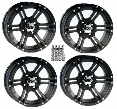 ITP SS212 ATV Wheels/Rims Black 12  Honda Foreman Rancher SRA • $464