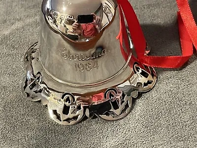 Towle Silversmiths Silver Musical Christmas Bell 1984--2930.23 • $29.99