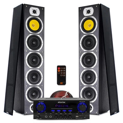 £279 • Buy SHFT57 HiFi Tower Speakers And Stereo Amplifier Bluetooth MP3 Home Music System