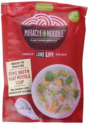 MIRACLE NOODLE Bone Broth Beef Noodle Soup 7.6 OZ • $30.99