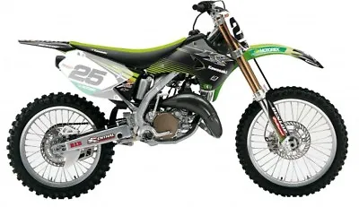 BLACKBIRD Sticker Kit W Seat Cover Fits Kawasaki KX125 2003 2004 2005 • $189.19