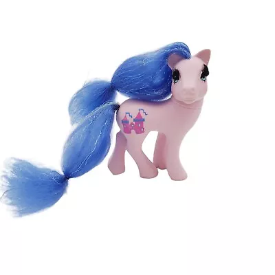 VTG 1991 My Little Pony Purple Royal Princess Castle Eyelashes  Blue Mane • $13.77