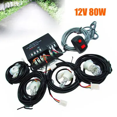 $63.65 • Buy 4 HID Bulbs Hide Away Hazard Emergency Warning Light Strobe Lighting System Kit 