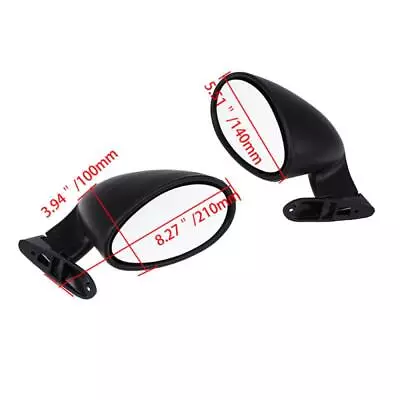 $50.19 • Buy Pair Universal Car Classic Door Wing Side View Mirror With Gaskets Vintage