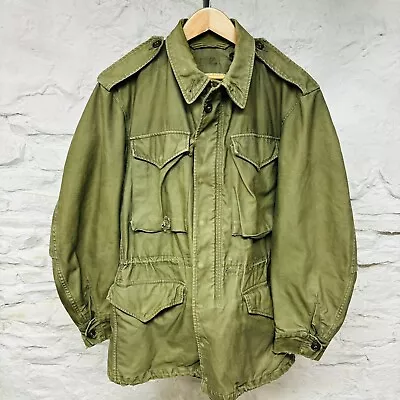 Vintage US Army M-51 M-1951 Patent 1952 Field Jacket OG 107 Green X-Small XS • $124.95