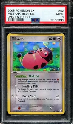 Pokemon Miltank Reverse Holo Error EX Unseen Forces 42/115 PSA 9 Mint • $49.99