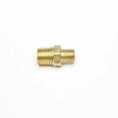 Hex Nipple Reducer 1/4 To 1/8 Male Npt Brass Fitting Air Water Fuel Oil Gas • $6.35