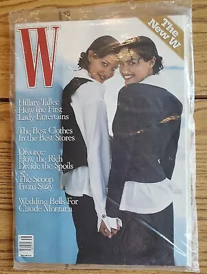 W Magazine August 1993 Nadege Du Bospertus And Claudia Mason On Cover • $10