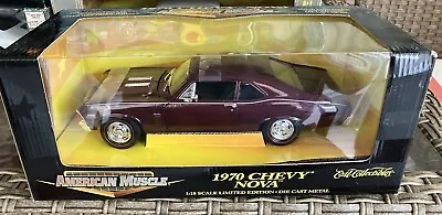 American Muscle 1970 CHEVY NOVA Die Cast Metal 1:18 Limited Edition NIB • $45