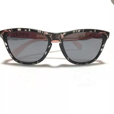 OAKLEY X STAPLE Frogskins Sunglasses 2010 Graffiti Black X Clear Pink W/BoxⓁ • $257.51