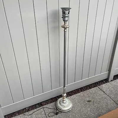 Art Deco 1930's Vintage Torchiere Floor Lamp Base. No Glass Included. • $79.97