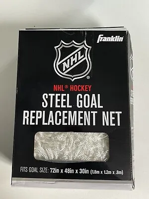 Franklin Sports Hockey Steel Goal Replacement Net - 72 Inch X 48 Inch X 30 Inch • $34.97