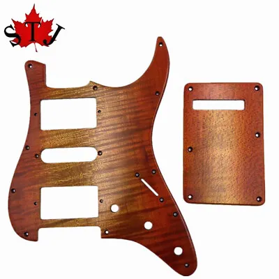Flame Maple STRAT GUITAR HSH Pickguard And Back Caver Backplate  • $46.06