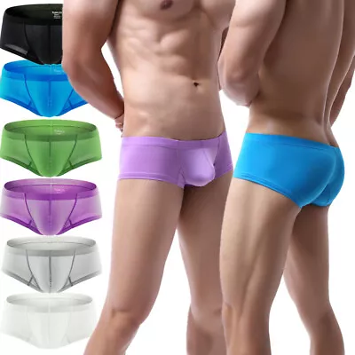 Men's Low-rise Comfort Boxer Briefs Shorts Trunks Underwear Underpants 6 Colors • $9.89