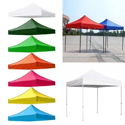 Square Canopy Tent Top Cover Gazebo Sun Shelter Shade Waterproof Replacements • £58.07
