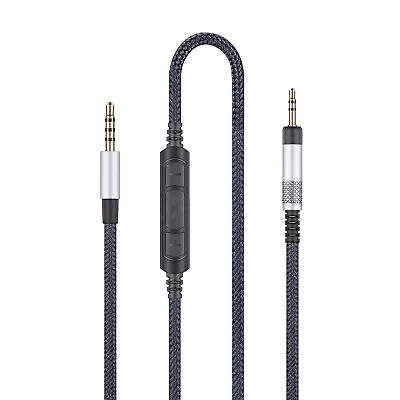 3.5mm Audio Cable With In-Line Mic Remote Volume Control Bose QC25 QC35 QC35II • $11.99